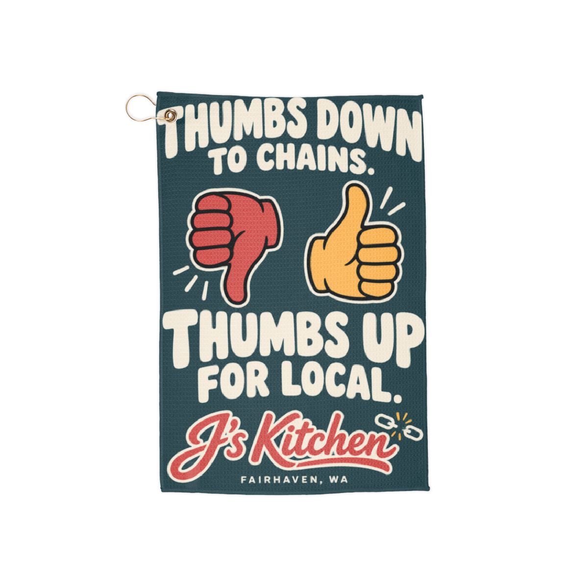 Thumbs Up for Local Golf Towel — Golf towel